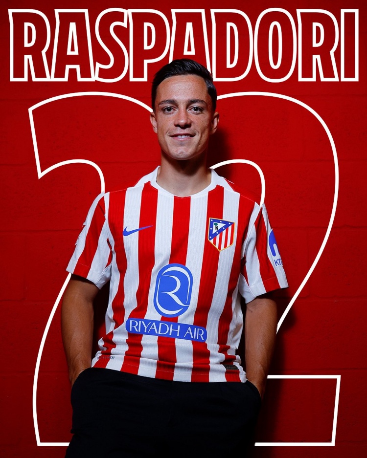 馬競(jìng)官方：拉斯帕多里將身披22號(hào)球衣征戰(zhàn)新賽季