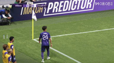 差點0-2！加藤陸次樹近在咫尺的射門中橫梁，海港逃過一劫
