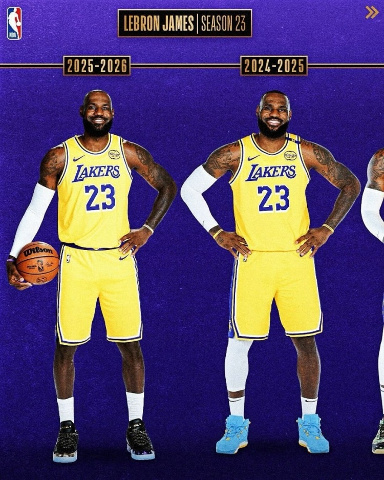 從青澀少年→四旬老漢！NBA官方曬詹姆斯23個媒體日變化